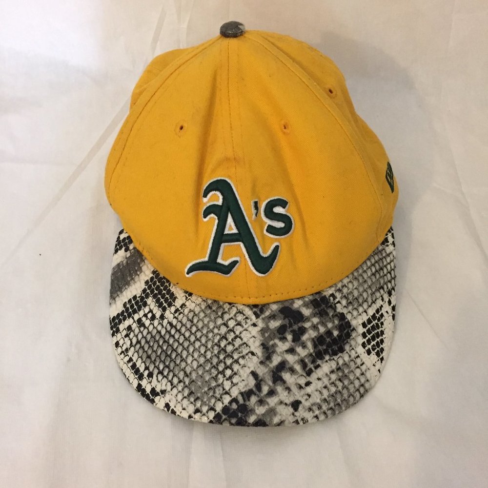 Oakland A's Faux Snake Skin Snapback 9Fifty Hat
